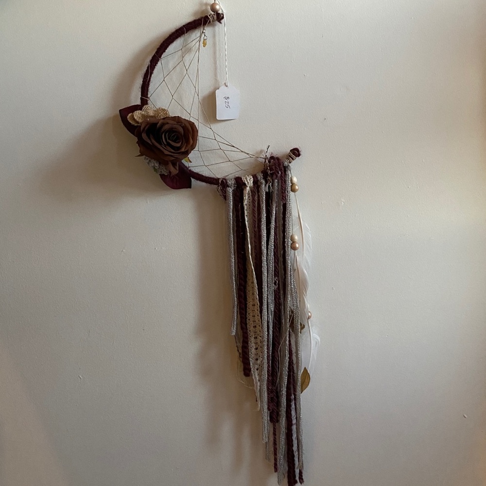 Dusty moon dream catcher